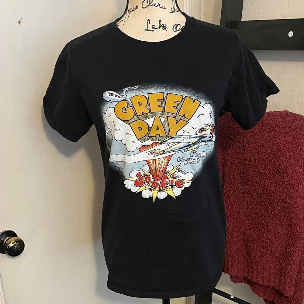 Green Day Band Music Black Dookie Graphic Pullover T-Shirt Concert Festival